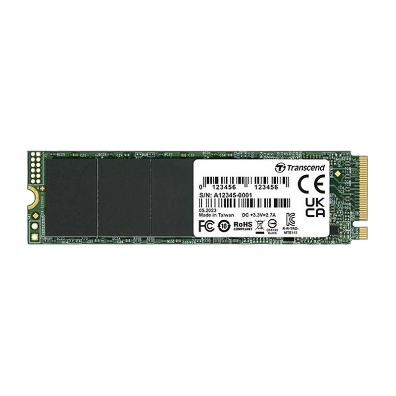 .M.2 NVMe SSD    500GB Transcend 115S [PCIe 3.0 x4, R/W:3200/2000MB/s, 250/170K IOPS, 200TBW,3DTLC]
