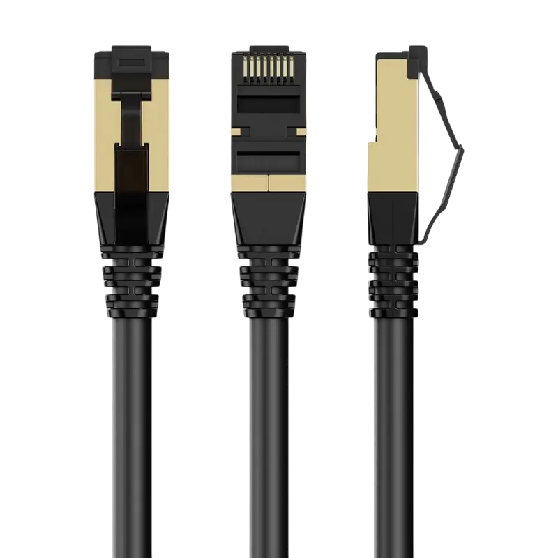 Патч-корд Cablexpert PP8-LSZHCU-BK-1.5M, Cat8 S/FTP, 1,5м, Черный