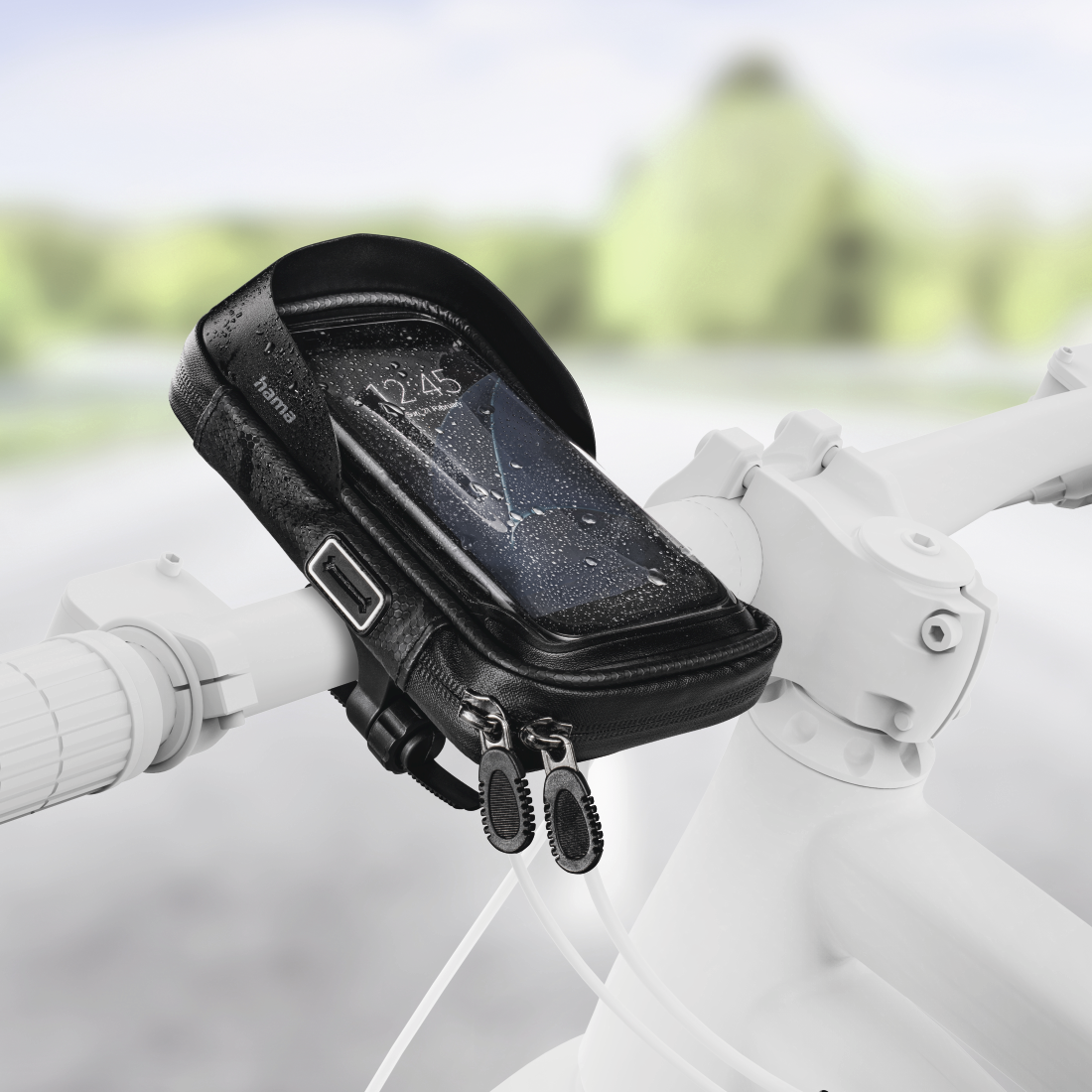 Hama 00210574 Multi Smartphone Bag as Handlebar Bag for Bicycles, Waterproof, iphone, xiaomi, samsung, oppo, чехол, стекло
