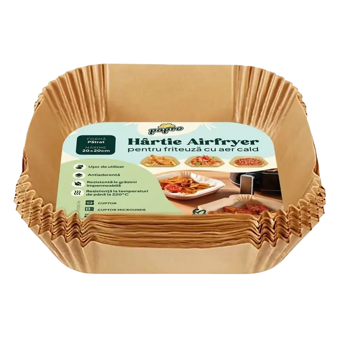 Бумага для выпечки Papro Square Air Fryer Paper, Бежевый