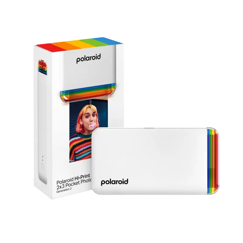 Фотопринтер Polaroid Hi-Print 2x3 Generation 2 + Paper, 54 x 86 мм, Белый
