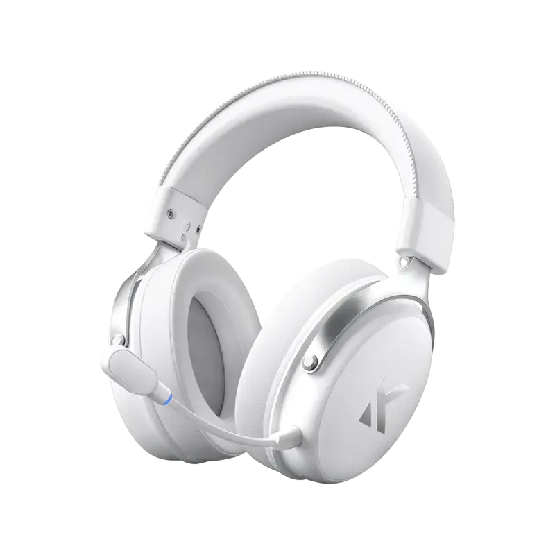Игровая Гарнитура MCHOSE V9 Pro, Беспроводной/Проводной, Icy White