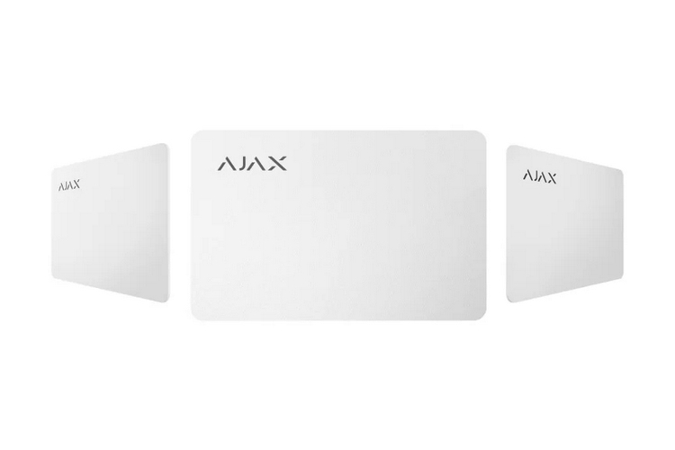 Ajax Encrypted Contactless Card "Pass", White (3pcs)