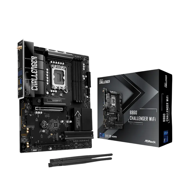 Материнская плата ASRock B860 CHALLENGER WIFI, LGA1851, AMD B860, ATX