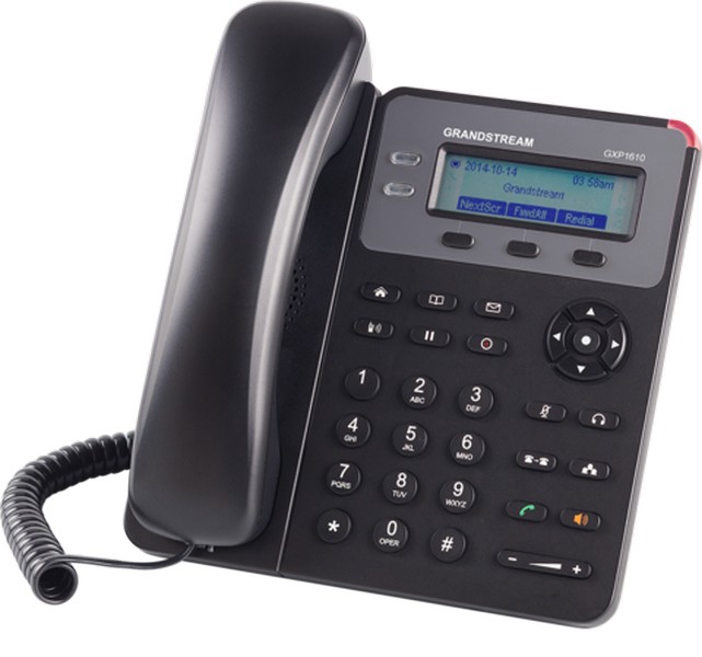 Grandstream GXP1610,1 SIP,1 Line, no PoE, Black