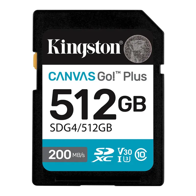 Карта памяти Kingston Canvas Go! Plus, 512Гб (SDG4/512GB)