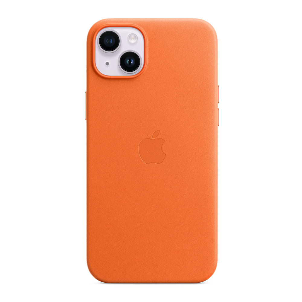 Case Original Leather with MagSafe for iPhone 15 Plus/14 Plus, Orange