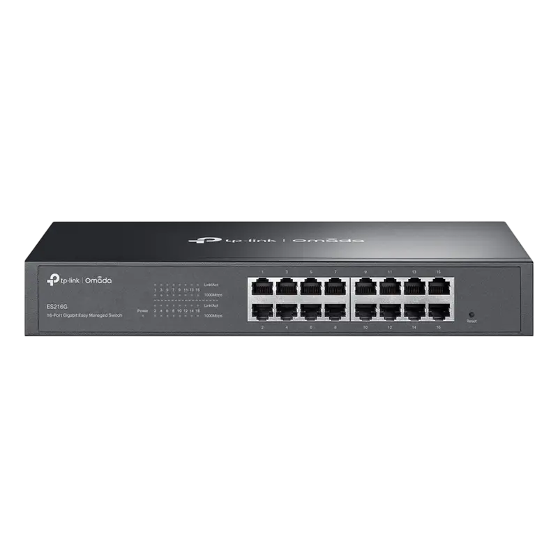 Сетевой коммутатор TP-LINK ES216G, 16x 10/100/1000 Мбит/с