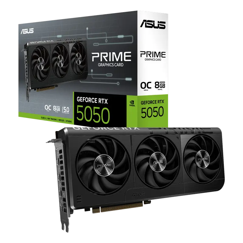 Видеокарта ASUS PRIME-RTX5050-O8G, 8GB GDDR6 128бит