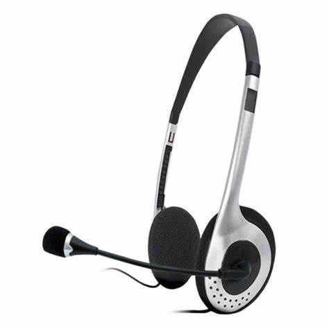 SVEN AP-010MV, Headphones with microphone, Volume control, 2.0m, Black/Silver