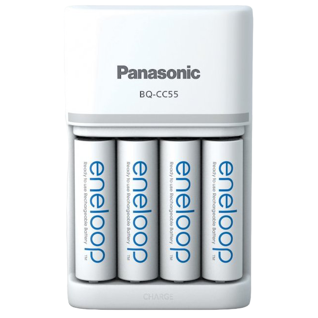 Panasonic  "Smart-Quick" Charger 4-pos AA/AAA + 4AA 2000mAh, K-KJ55MCD40E