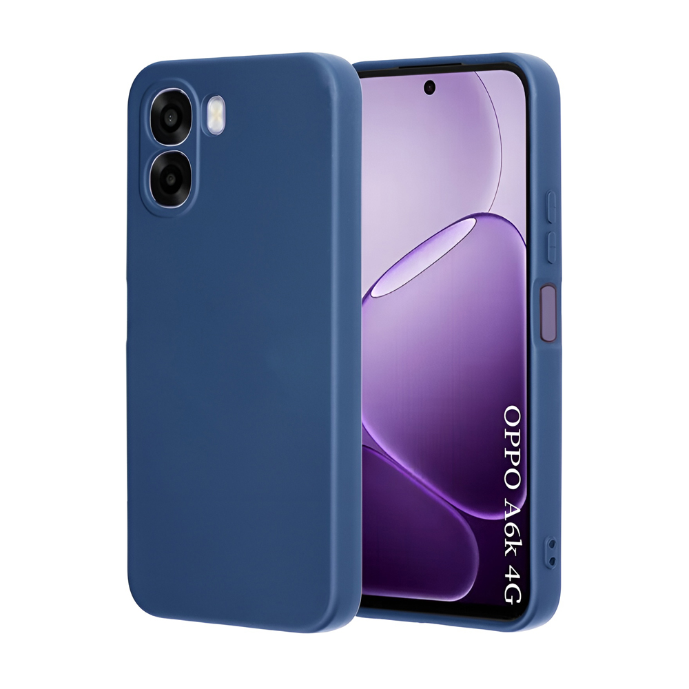 WOO Case Liquid Silicone Oppo A6K 4G, Blue