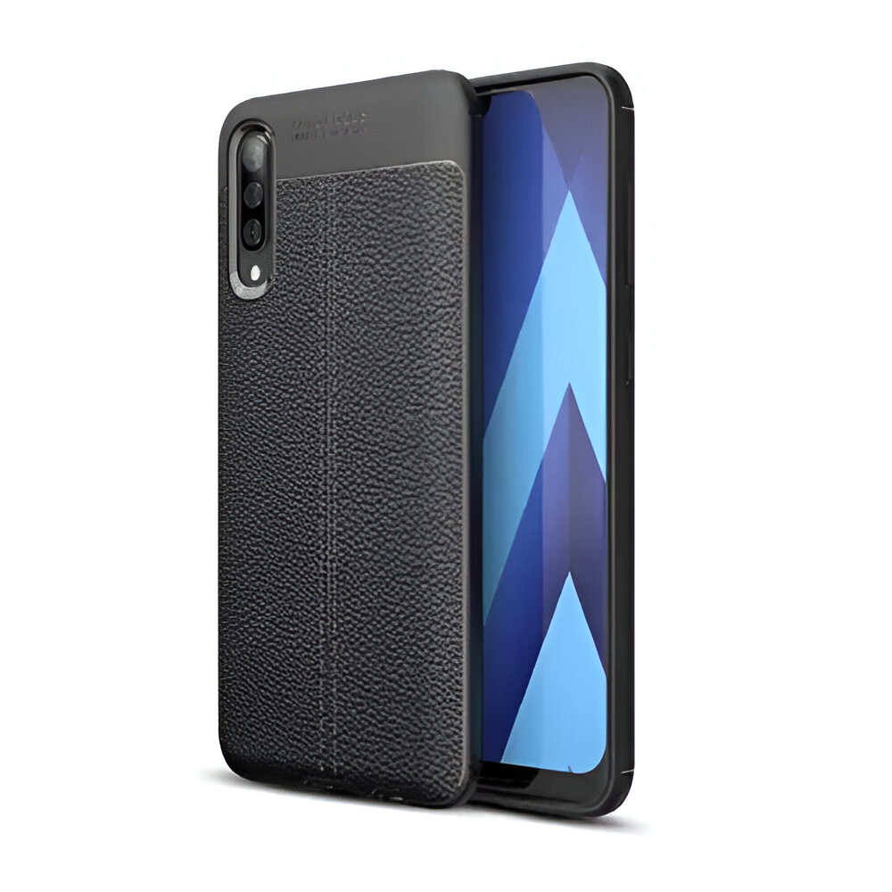 Helmet Case TPU Leather Nylon Samsung A10S, Black