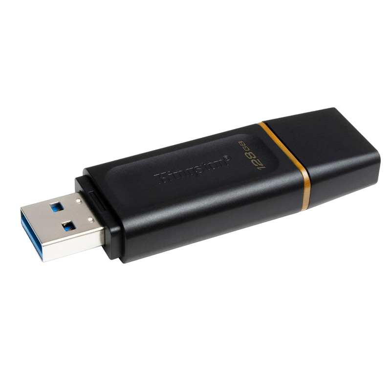 128GB  USB3.2 Flash Drive Kingston DataTraveler Exodia (DTX/128GB), Black, Plastic, Classic Cap