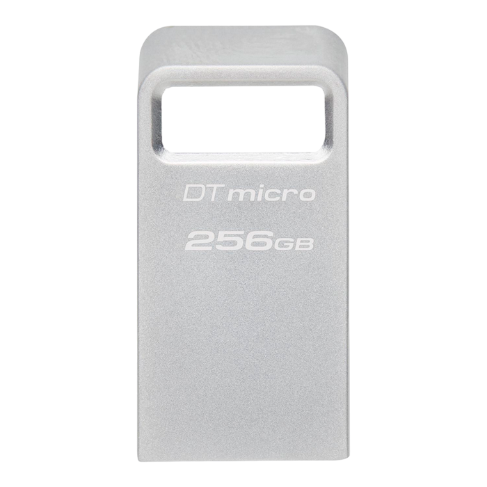 256GB USB3.2 Flash Drive Kingston DataTravaler Micro (DTMC3G2/256GB), Premium Metal Case (R:200MB/s)