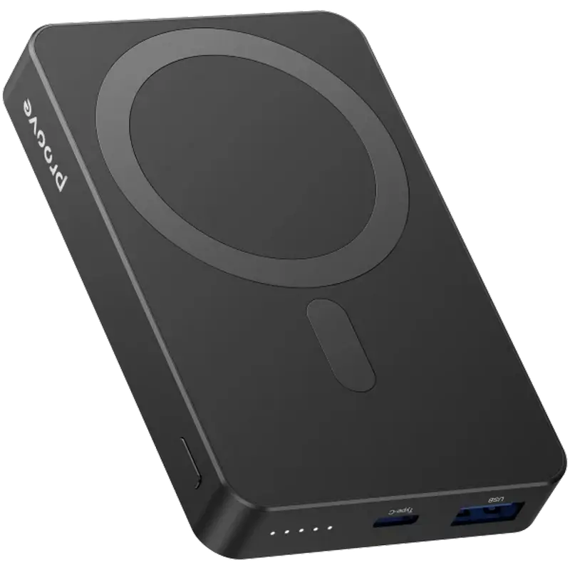 Портативное зарядное устройство Proove Carbon Slim 22.5W, 10000мА·ч, Черный