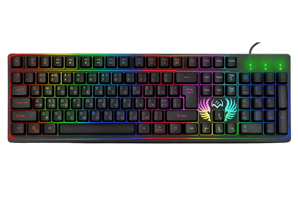 Gaming Keyboard SVEN KB-G8000, Fn keys, Backlight, WinLock, 1.8m, USB, EN/RU, Black