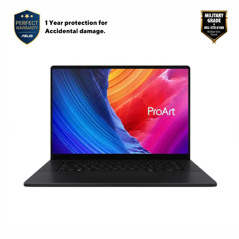 Ноутбук 16" ASUS ProArt P16 H7606WR, Nano Black, AMD Ryzen AI 9 HX 370, 32Гб/2048Гб, Windows 11 Pro