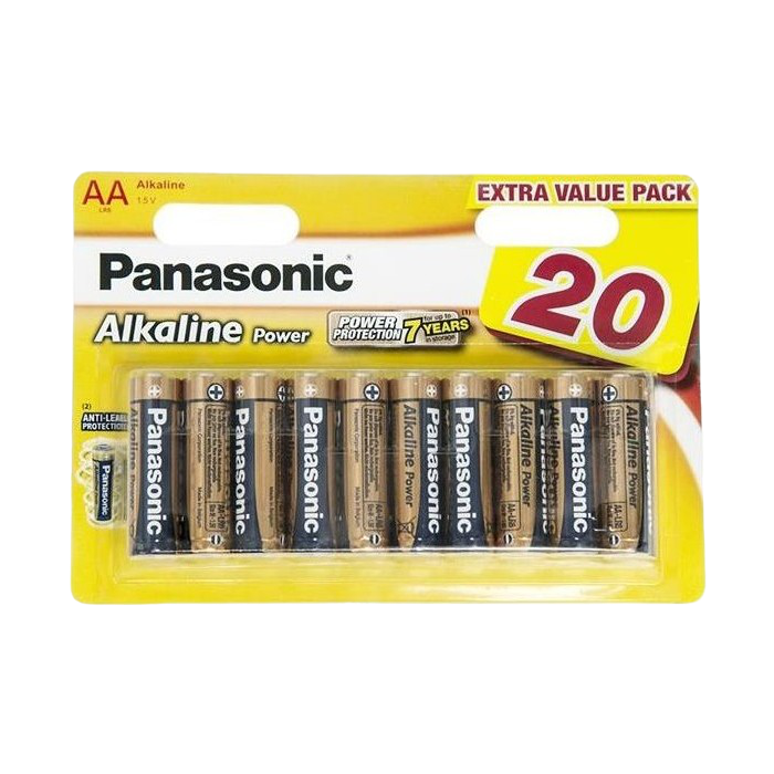 Panasonic "ALKALINE Power" AA, Blister*20, Alkaline, LR6REB/20BW