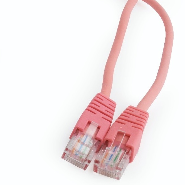  2m, Patch Cord  Pink, PP12-2M/RO, Cat.5E, Cablexpert, molded strain relief 50u" plugs