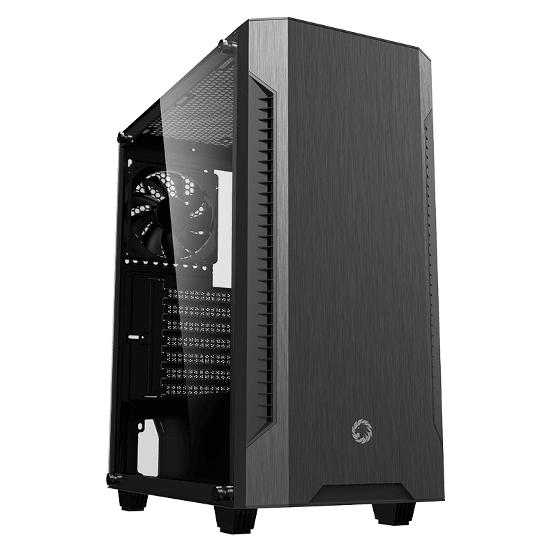 Case ATX GAMEMAX Fortress TG, w/o PSU, 0.5mm, 3x120mm fans, PWM Hub, Tempered Glass, Dust Filter, 1x