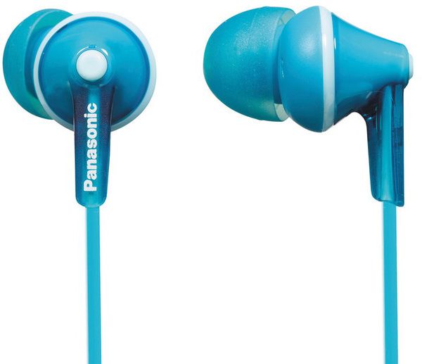  Earphones Panasonic RP-HJE125E-Z Turquoise, w/o Mic, 1 x mini-jack 3.5mm