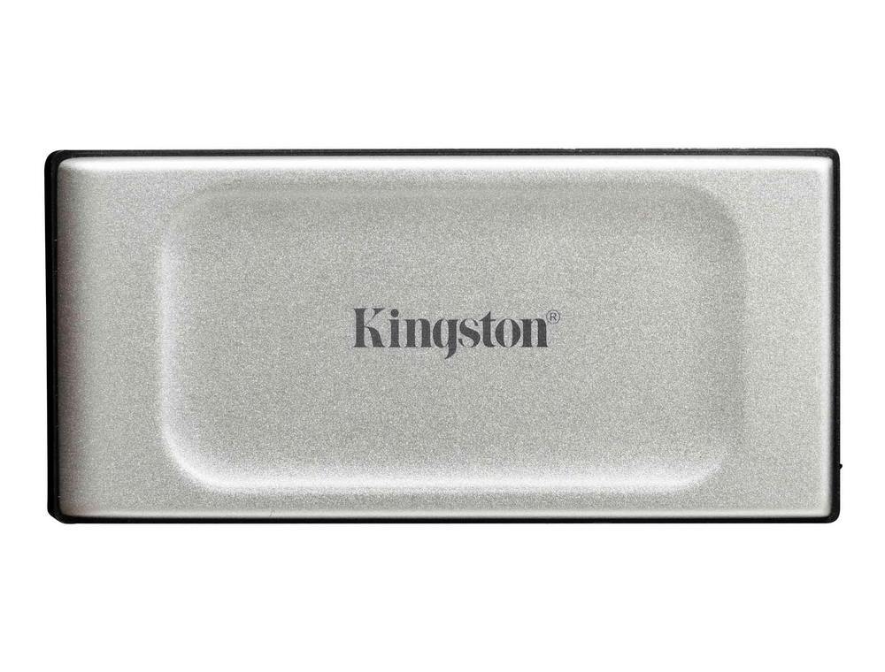 1.0TB Kingston External Portable SSD XS2000 Silver, USB-C 3.2 (69.5x32.6x13.5mm, 28.9g, R/W:2K/2K MB