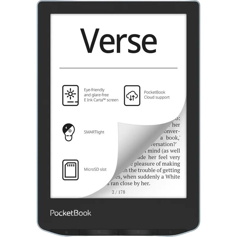 Электронная книга PocketBook Verse 629, Ярко-голубой
