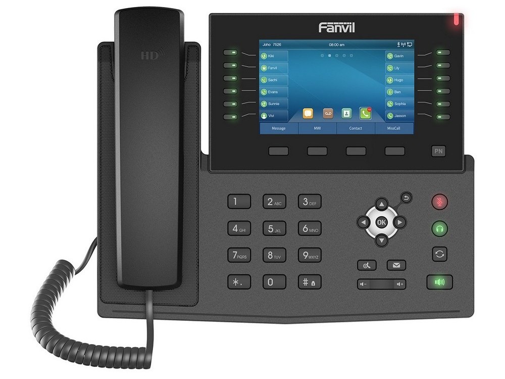 Fanvil X7C Black, Enterprise IP phone, 5" Color Display