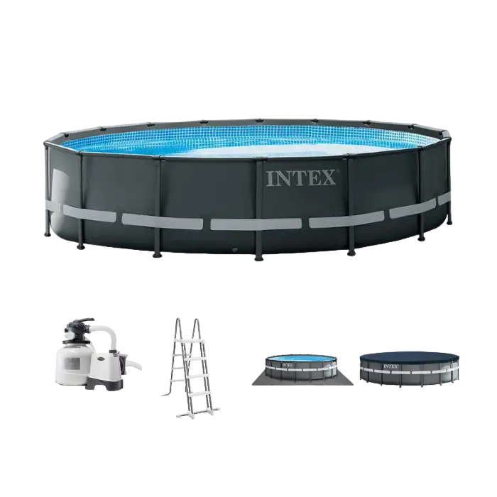 Каркасный бассейн Intex XTR Ultra Frame, 26423л, Чёрный, 26330