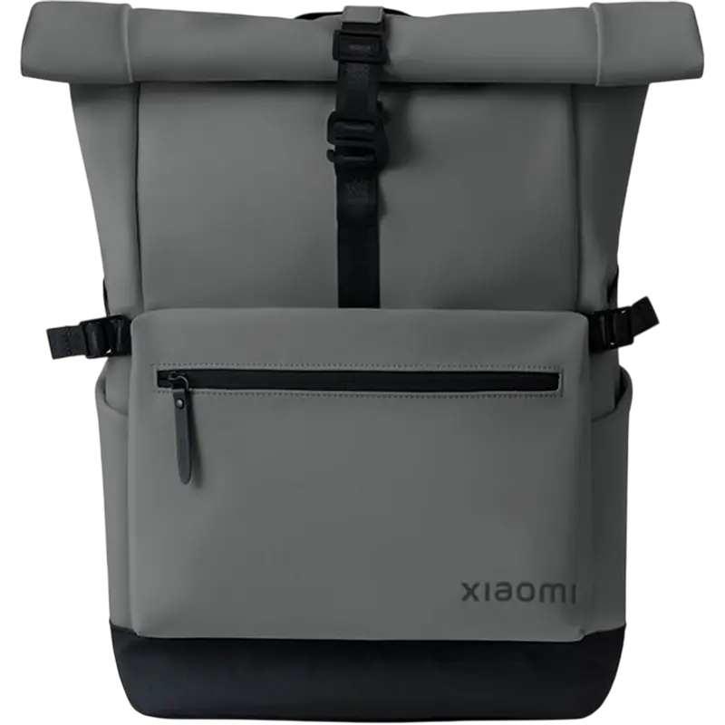 Рюкзак Xiaomi Roll Top Casual, 15.6", Ткань, Полиуретан, Полиэстер, Серый