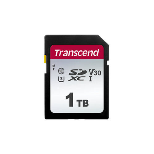 1.0TB SDXC Card (Class 10)  UHS-I, U3, Transcend 300S  "TS1TSDC300S" (R/W:100/85MB/s)