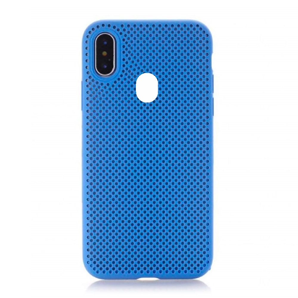 Helmet Case Liquid Silicone Grid Xiaomi MI A2 Lite, Blue