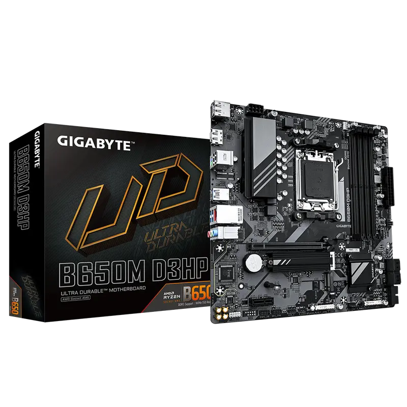 Материнская плата Gigabyte B650M D3HP, AM5, AMD B650, Micro-ATX