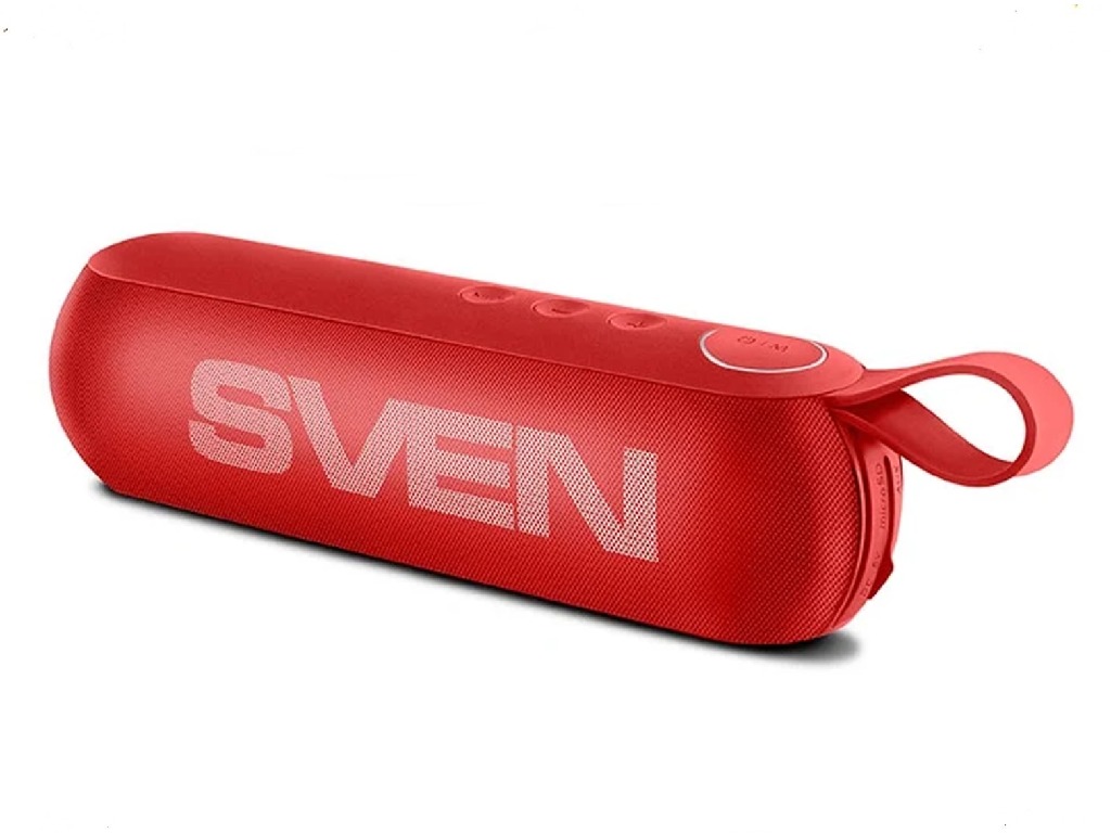 Speakers SVEN PS- 75 Red, Bluetooth, FM, USB, microSD, 6w, Li-ion 1200mAh, Mic, DC 5V