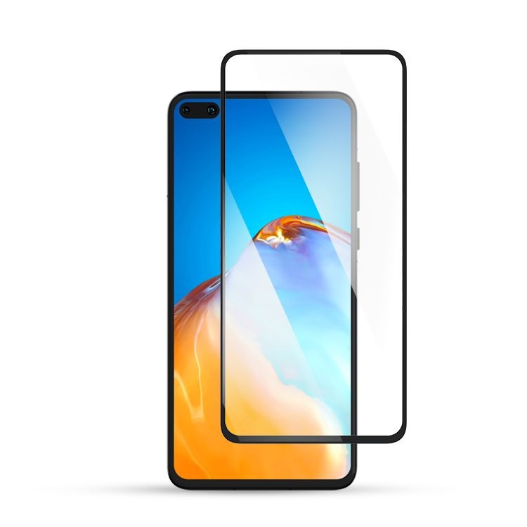 Helmet Diamond Glass 4D Huawei P40, Black