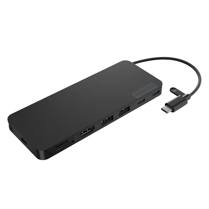 Док-станция Lenovo USB-C Slim Travel Dock, Черный