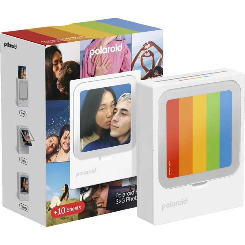 Фотопринтер Polaroid Hi-Print 3x3 Pocket, Белый