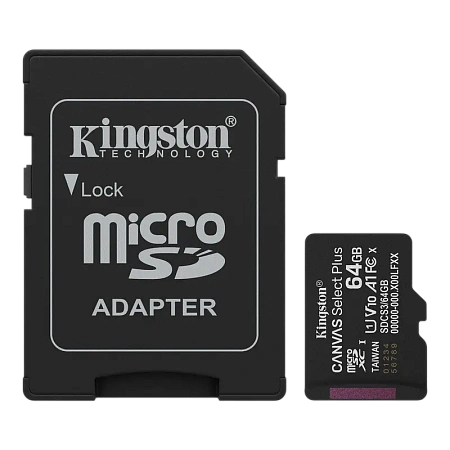 Карта памяти Kingston Canvas Select Plus, 64Гб (SDCS3/64GB)
