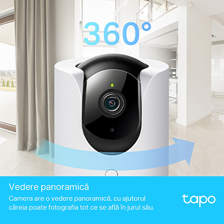TP-Link Indoor TAPO C225, 4Mpix, Pan/Tilt AI Home Security Wi-Fi Camera with Privacy Shield