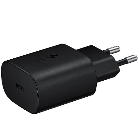 Samsung Wall Charger 1xType-C Super Fast Charging 25W (w/o cable), Black Samsung Wall Charger 1xType-C Super Fast Charging 25W (w/o cable), Black