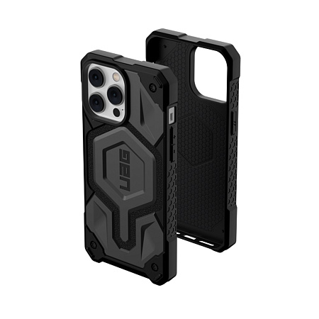 UAG Case for iPhone 14 Pro Max with MagSafe Monarch Pro, Grey UAG Case for iPhone 14 Pro Max with MagSafe Monarch Pro, Grey