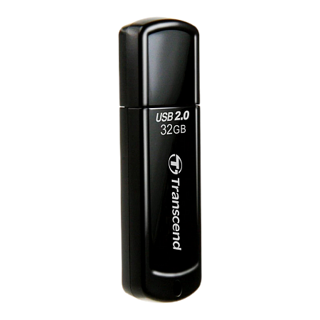 32GB USB2.0 Flash Drive Transcend "JetFlash  350", Black, Classic Cap (R/W:18/8MB/s)