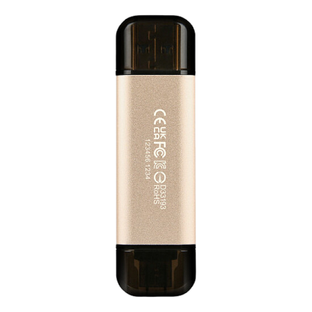  512GB USB3.1/Type-C Flash Drive  Transcend "JetFlash 930C", Gold, Classic Cap,OTG (R/W:420/400MB/s)