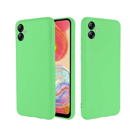 Helmet Case Liquid Silicone Samsung A04, Green