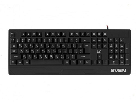 Gaming Keyboard SVEN KB-G7400, TKL, Fn keys, Backlight, WinLock, 1.8m, USB, EN/RU, Black Gaming Keyboard SVEN KB-G7400, TKL, Fn keys, Backlight, WinLock, 1.8m, USB, EN/RU, Black
