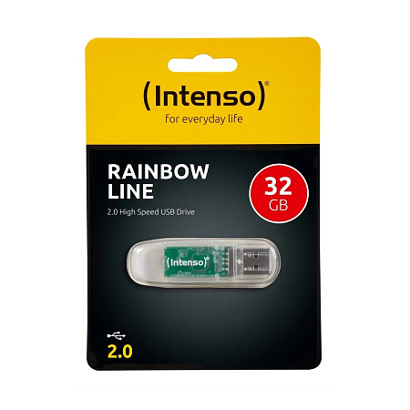 Intenso® USB Drive 2.0 Rainbow Line 32 GB, Transparent Intenso® USB Drive 2.0 Rainbow Line 32 GB, Transparent