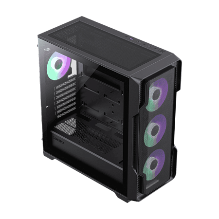 Case EATX GAMEMAX Siege, w/o PSU, 0.6mm, 4x120mm ARGB, ARGB Hub, Tempered Glas, Front Mesh, DF, 1xUS