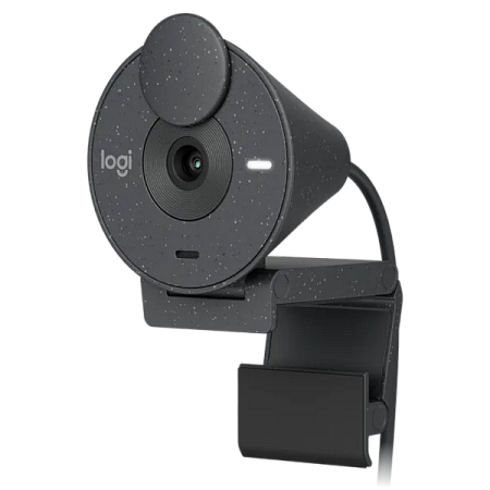Camera Logitech BRIO 300, 1080p/30fps, FoV 70°, 2MP, Fixed Focus, Shutter, 1.5m, Type C, Graphite Camera Logitech BRIO 300, 1080p/30fps, FoV 70°, 2MP, Fixed Focus, Shutter, 1.5m, Type C, Graphite