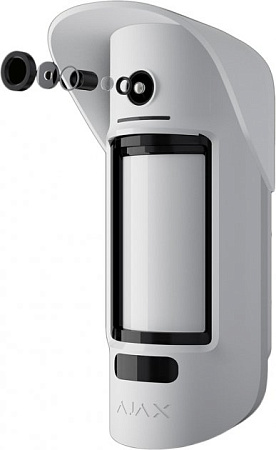 Ajax Outdoor Wireless Security Motion Detector "MotionCam Outdoor", White, Photo Ajax Outdoor Wireless Security Motion Detector "MotionCam Outdoor", White, Photo